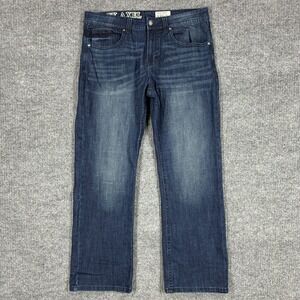 TK Axel Mens Slim Boot Jeans Size 38x32 Dark Wash Stretch Western Denim